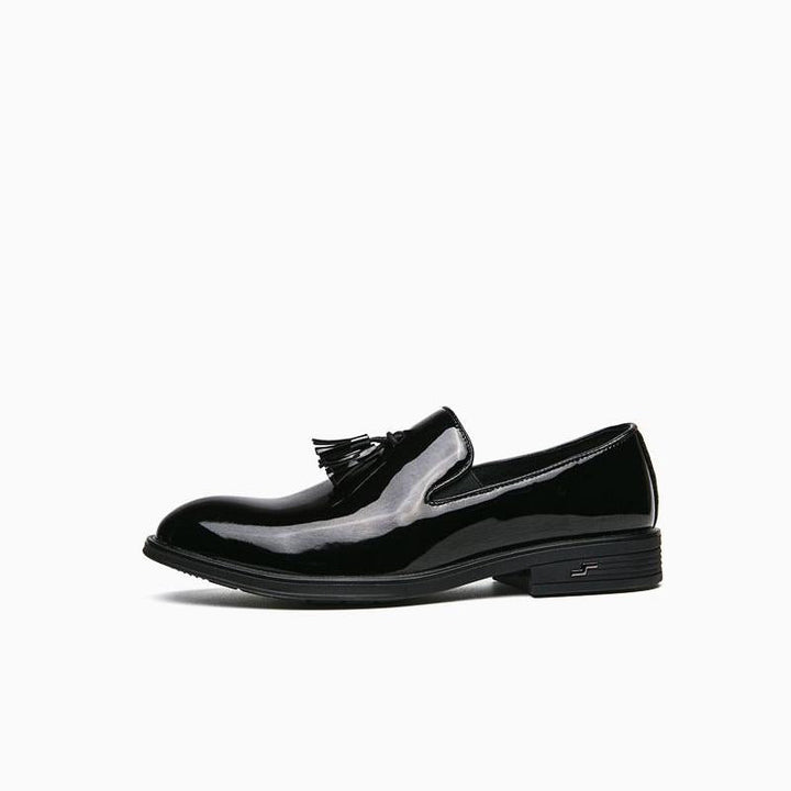 Patent Leather Slip-On Shoes.