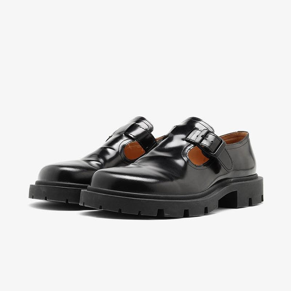 Patent Black Calf Leather Shoes