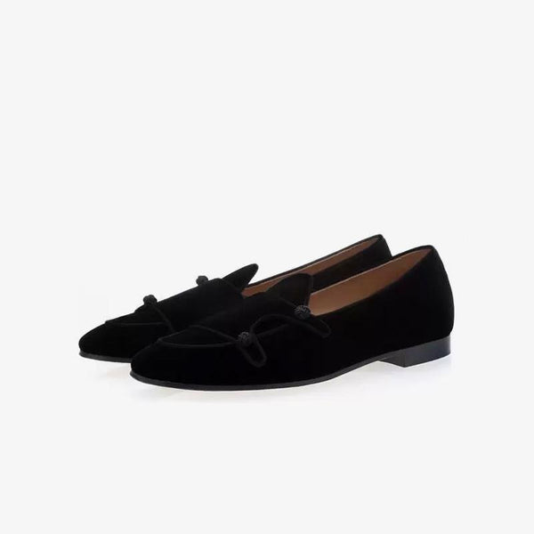 Suede Monk Strap Loafers