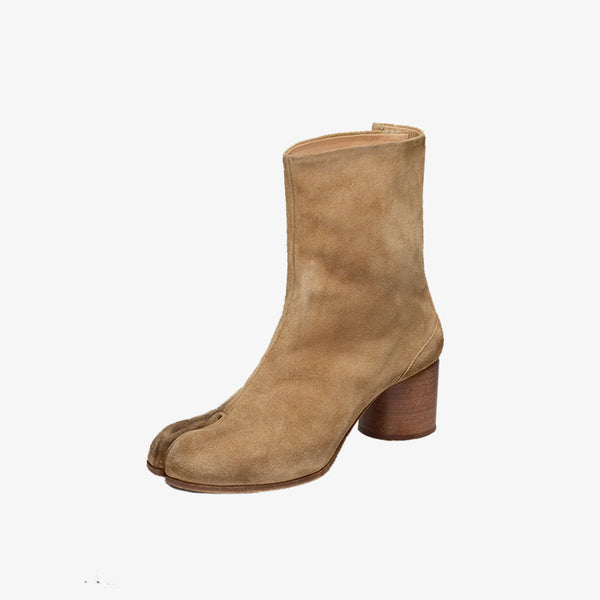 Women’s Suede Tabi Split-Toe Ankle Boots