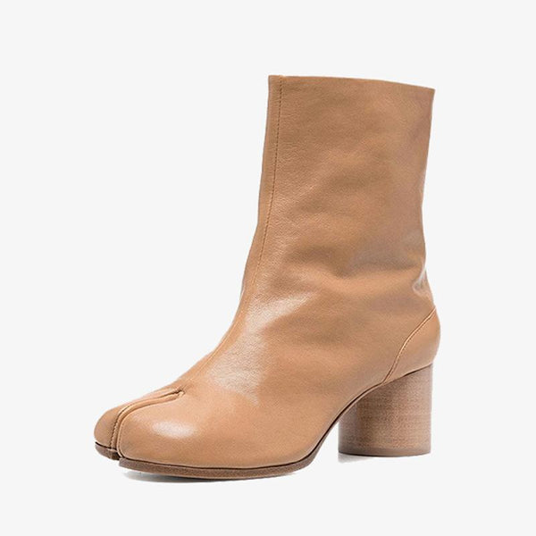 Popular Calf Leather Ankle Boots