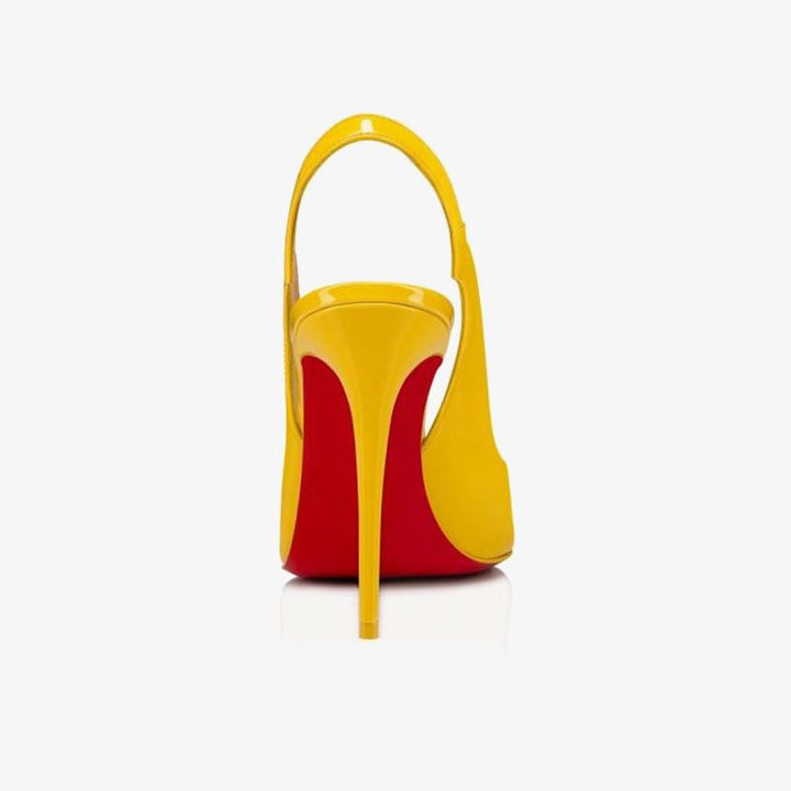 Elegant Yellow Patent Leather Pumps - ARNO CONTI