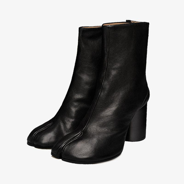 Black Split-Toe Boots Women's