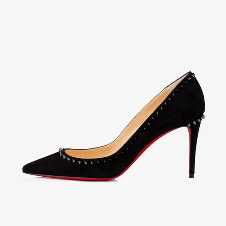 Black Pump with Gunmetal Spikes - ARNO CONTI