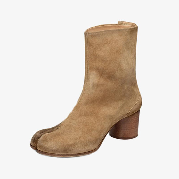 Solid Soft Suede Leather Ankle Boots