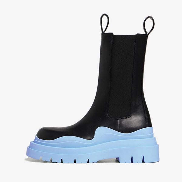 Blue/Black Chelsea Boots