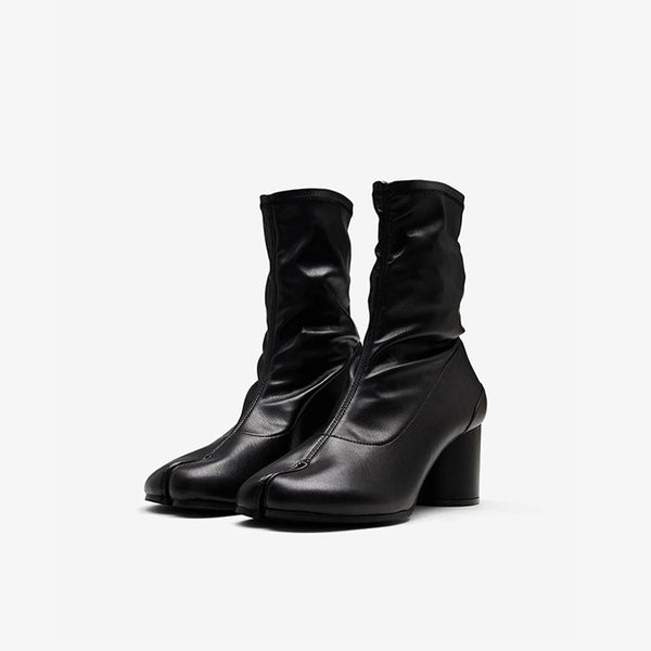 Women’s Leather Tabi Split-Toe Sock Boots