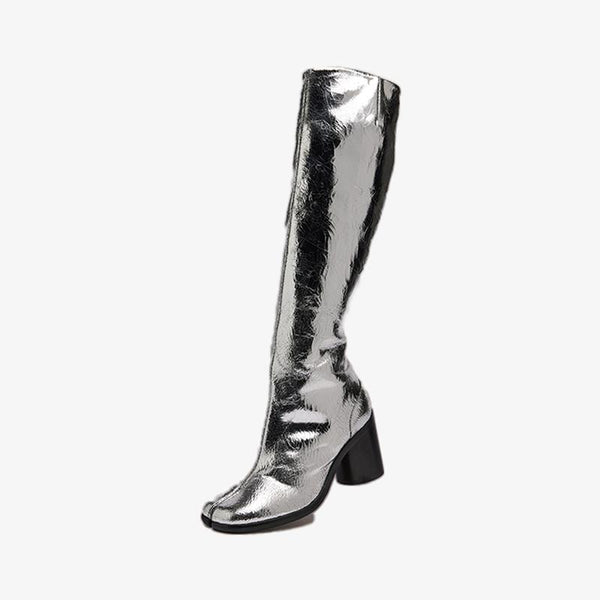 Knee-High Boots with Tabi Split Toe