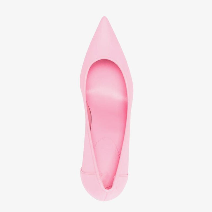 Rose Pink Calf Leather Sporty Pumps - ARNO CONTI