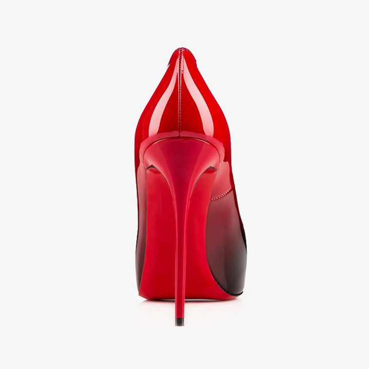 Red and Black Patent Leather Pump - ARNO CONTI