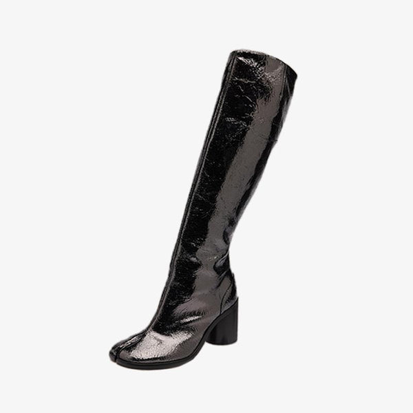 Calf Leather Knee-High Boots