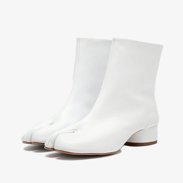 White Split-Toe Boots Unisex